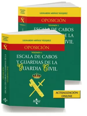 PACK OPOSICION ESCALA DE CABOS Y GUARDIAS DE LA GUARDIA CIVIL